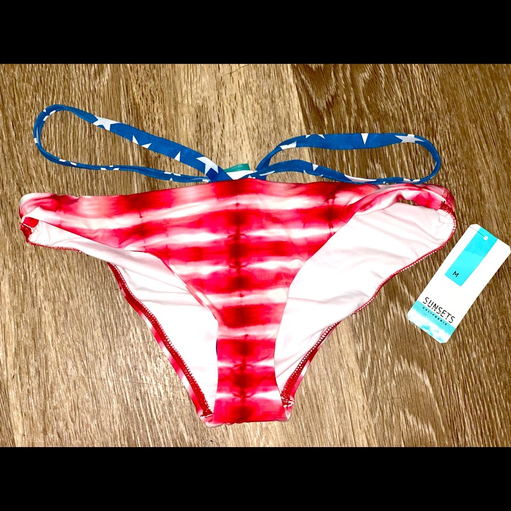 America Medium Bikini Bottoms NWT